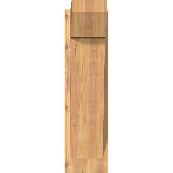 Traditional Slat Smooth Outlooker, Western Red Cedar, 7 1/2W X 16D X 28H
